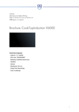 Product informatie V-ZUG kookplaat inductie inbouw CookTop V6000 I905