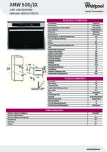 Product informatie WHIRLPOOL combi-magnetron rvs inbouw AMW509IX