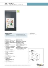 Product informatie WHIRLPOOL koelkast inbouw ARG718/A+/1