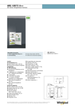 Product informatie WHIRLPOOL koelkast inbouw ARG 10072 A++