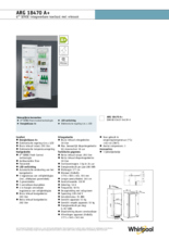 Product informatie WHIRLPOOL koelkast inbouw ARG 18470 A+
