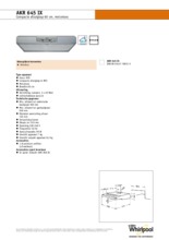 Product informatie WHIRLPOOL koelkast inbouw ART459-A+-NF