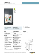 Product informatie WHIRLPOOL koelkast rvs ARG 8612/A+