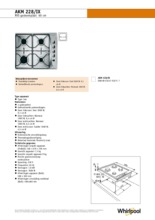 Product informatie WHIRLPOOL kookplaat inbouw AKM228IX