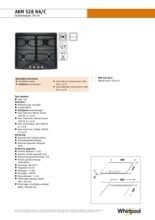 Product informatie WHIRLPOOL kookplaat inbouw AKM528NA/C