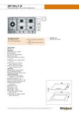 Product informatie WHIRLPOOL kookplaat inbouw AKT904/1IX