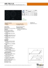 Product informatie WHIRLPOOL kookplaat inductie ACM795/1LX