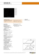 Product informatie WHIRLPOOL kookplaat inductie ACM802NE