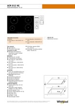 Product informatie WHIRLPOOL kookplaat inductie ACM812NE