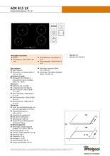 Product informatie WHIRLPOOL kookplaat inductie ACM813LX