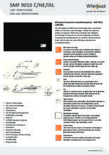 Product informatie WHIRLPOOL kookplaat inductie inbouw SMF 9010 C/NE/IXL
