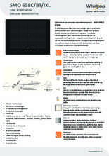 Product informatie WHIRLPOOL kookplaat inductie inbouw SMO 658C/BT/IXL