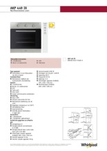 Product informatie WHIRLPOOL oven inbouw AKP449IX