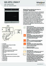 Product informatie WHIRLPOOL oven inbouw W6 4PS1 OM4 P