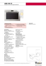 Product informatie WHIRLPOOL oven met magnetron AMW696IX
