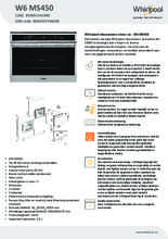 Product informatie WHIRLPOOL stoomoven inbouw W6 MS450