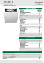 Product informatie WHIRLPOOL vaatwasser inbouw WIS5010
