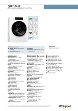 Product informatie WHIRLPOOL wasmachine FSCR10430