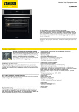 Product informatie ZANUSSI oven inbouw rvs ZOPKH7X1