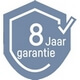 8 jaar garantie