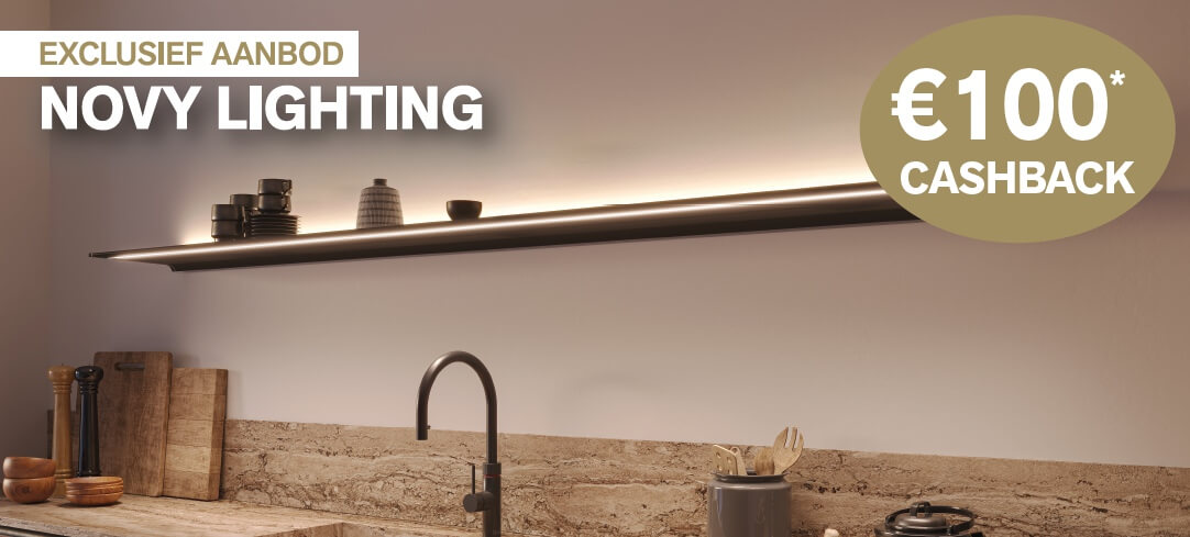 Novy Lighting designverlichting cashback actie - 100 euro retour