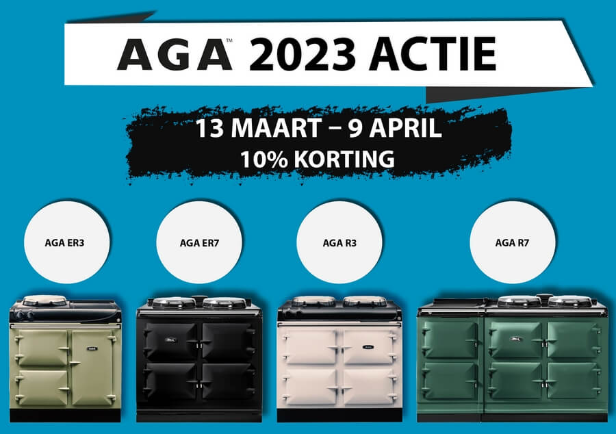 10% korting actie op AGA fornuizen