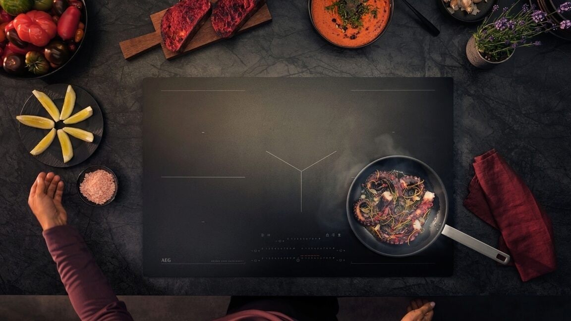 AEG SaphirMatt kookplaat matzwart design