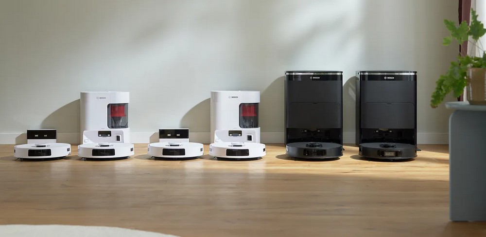 De complete line-up van de Bosch Spotless robotstofzuigers