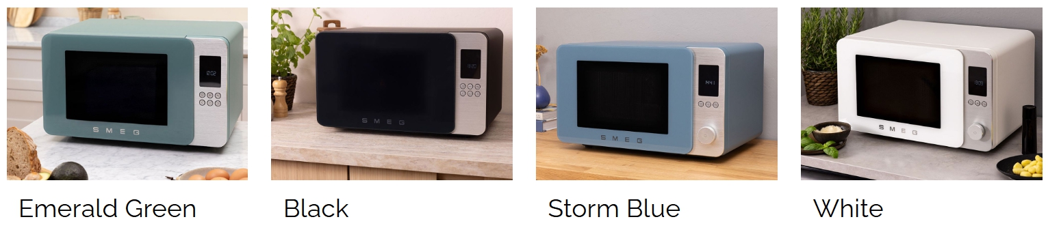 Smeg magnetrons in verschillende kleuren