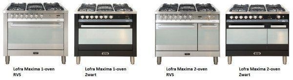 De Lofra Maxima serie fornuizen heeft een facelift gekregen