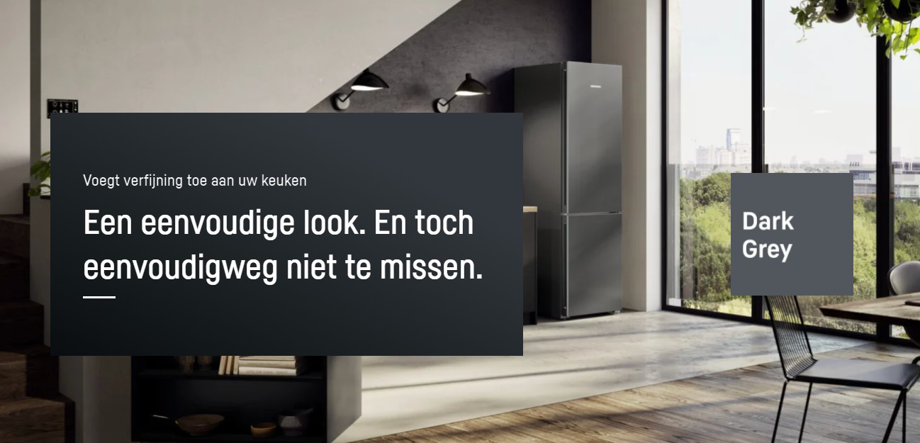 Liebherr DarkGrey: stijlvolle nieuwe kleur voor koelkasten