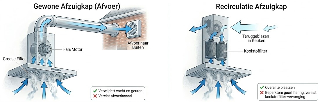 De complete gids over recirculatie afzuigkappen: alles wat je moet weten
