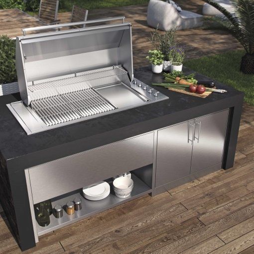 SMEG inbouw gas barbecue BIBQ1205H