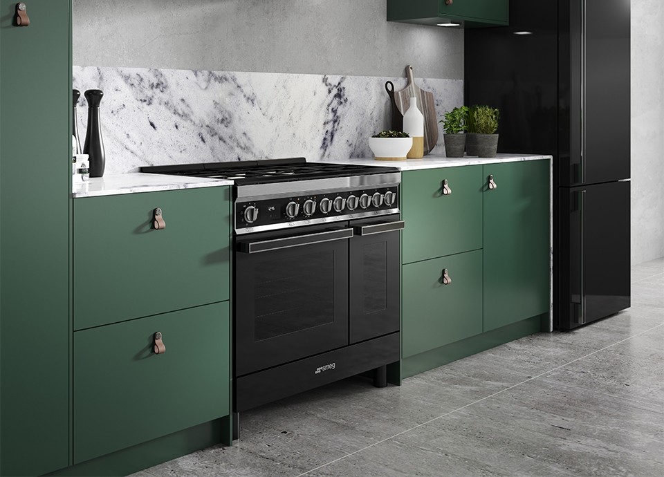 profiel balans inspanning Smeg Portofino fornuizen met dubbele oven