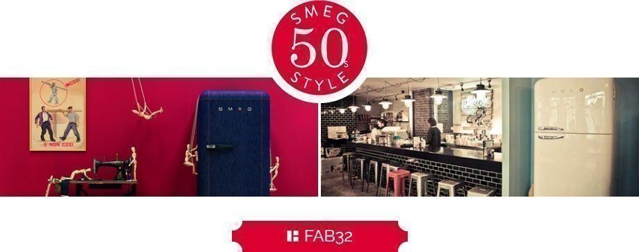 Smeg FAB32 koelkasten behorend tot het retro jaren '50 assortiment