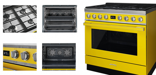 Portofino fornuizen van smeg brengen kleur in uw keuken