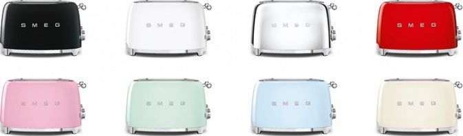 De nieuwe Smeg TSF03-serie is in veel kleuren leverbaar